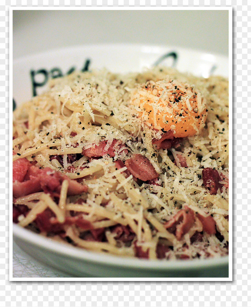 Carbonara Spaghetti Vegetarian Cuisine Capellini Recipe PNG