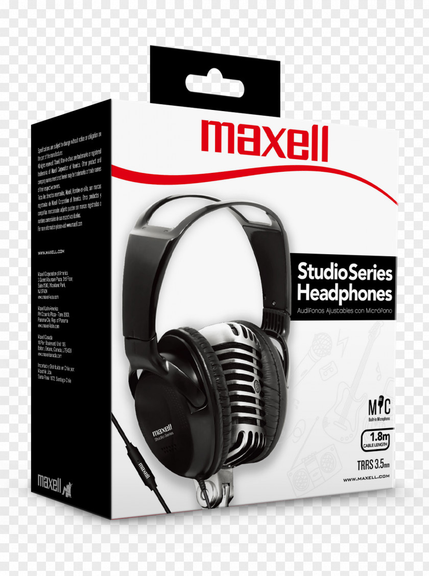 Headphones Microphone Hearing Aid Wireless Maxell PNG