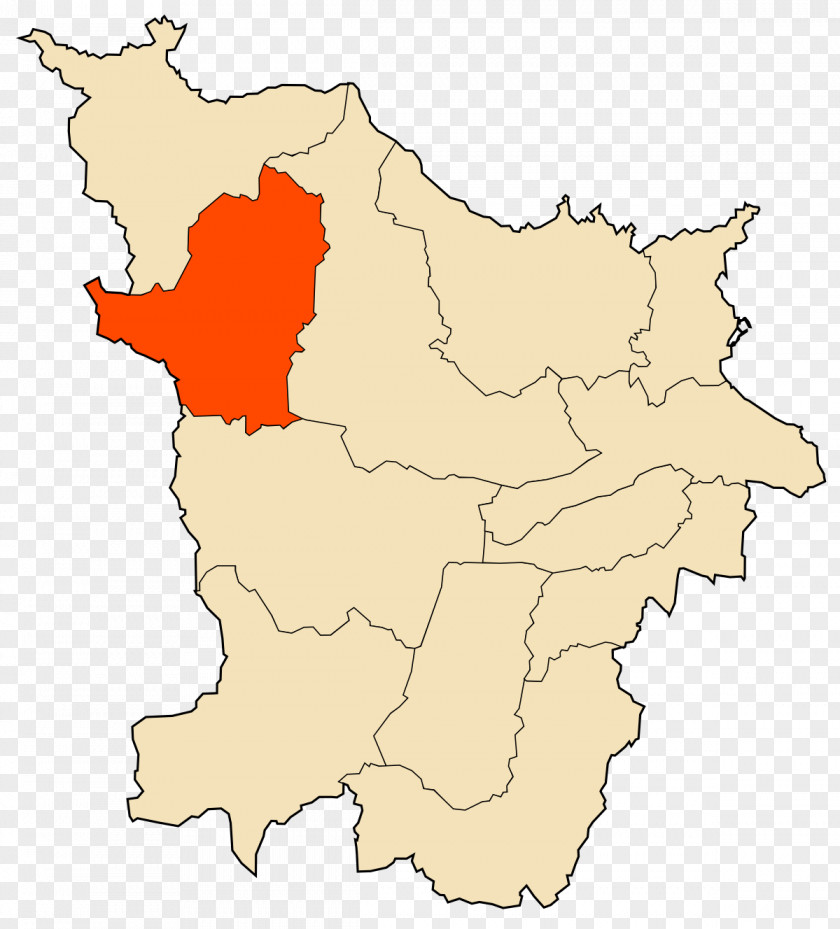 Map Communes De La Wilaya D'Annaba Wilayah El Taref Province PNG