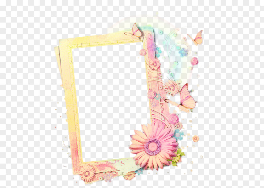 Picture Frame Pink Background PNG