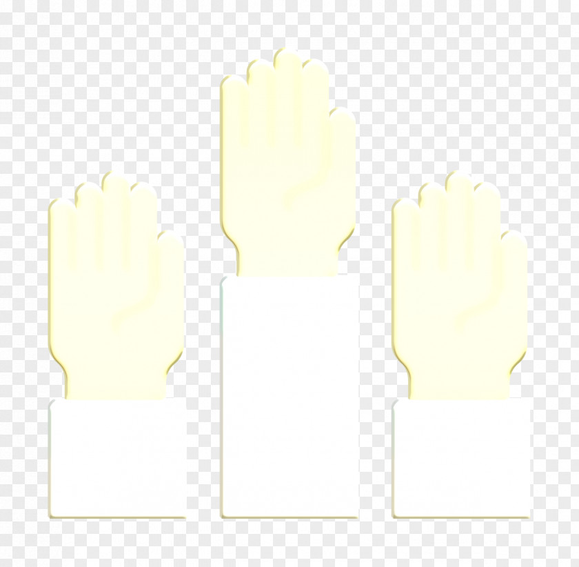 Raise Hand Icon Voting Student PNG