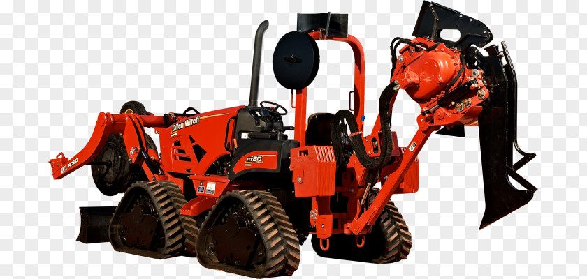Tractor Ditch Witch Trencher Machine Plough PNG