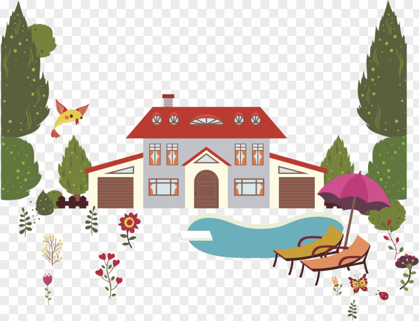 Cartoon House PNG