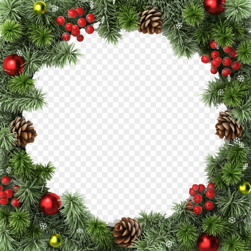 Frame Christmas Tree Decoration Ornament Lights PNG