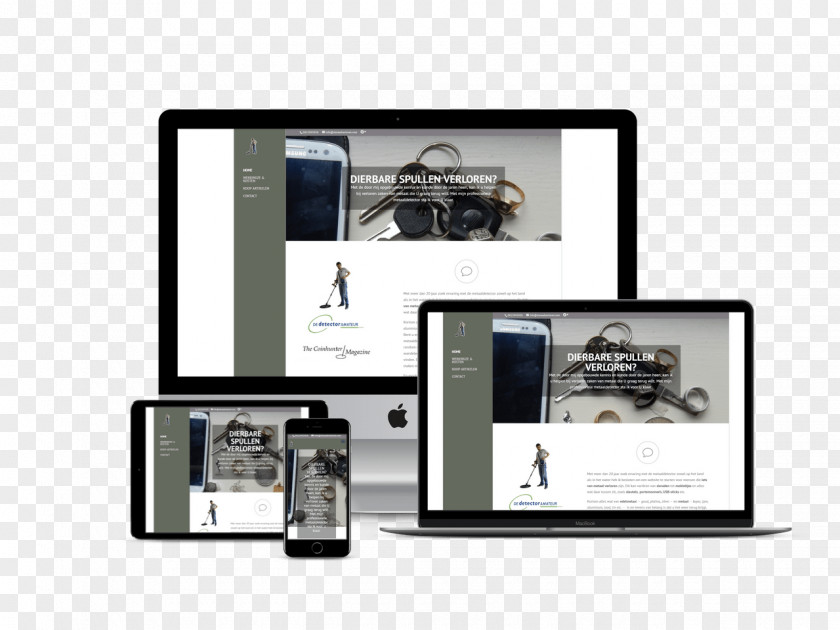 Loren Responsive Web Design Template Page Layout PNG