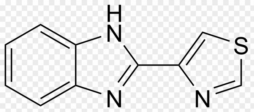 Tiabendazole Molecule Benzimidazole Molecular Formula Anthelmintic PNG
