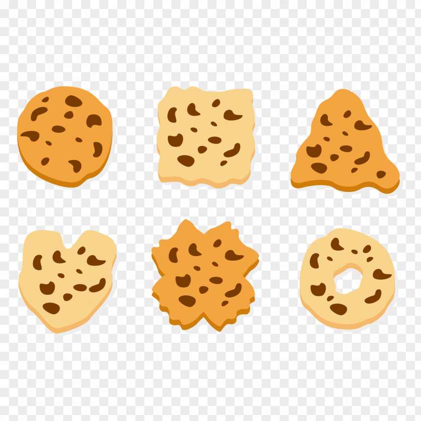 Vector Delicious Cookies Cracker Cookie Euclidean PNG