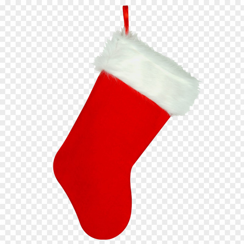 Christmas Stocking Transparent Image Ornament Red PNG