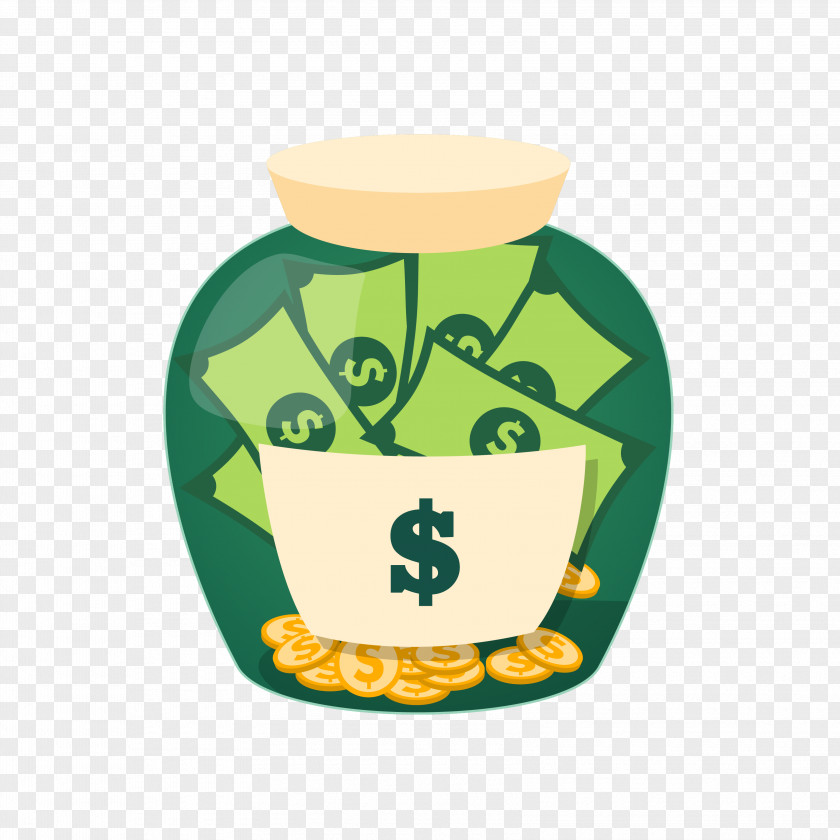 Money Jar Saving Clip Art PNG
