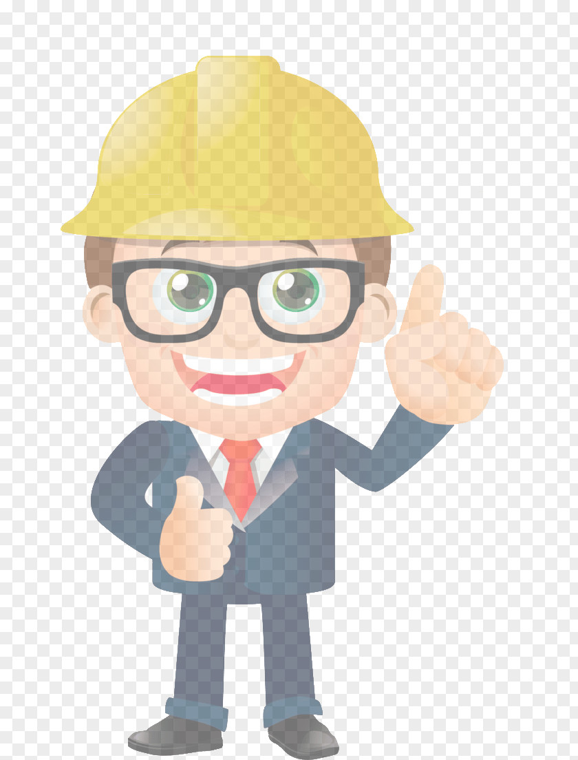 Fictional Character Gesture Cartoon Construction Worker Headgear Hat Personal Protective Equipment PNG