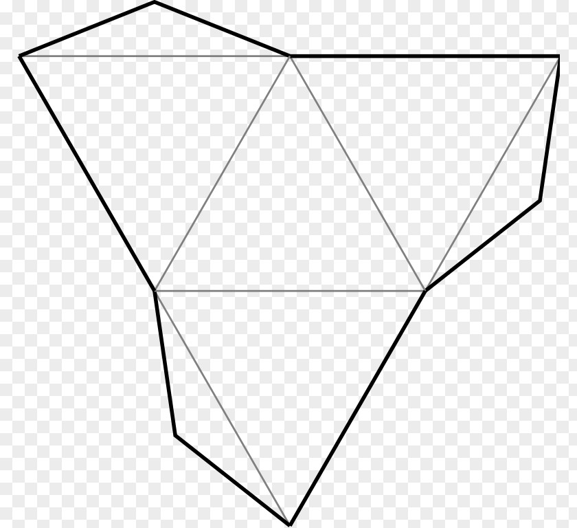 Triangle Net Polyhedron Tetrahedron Polygon PNG