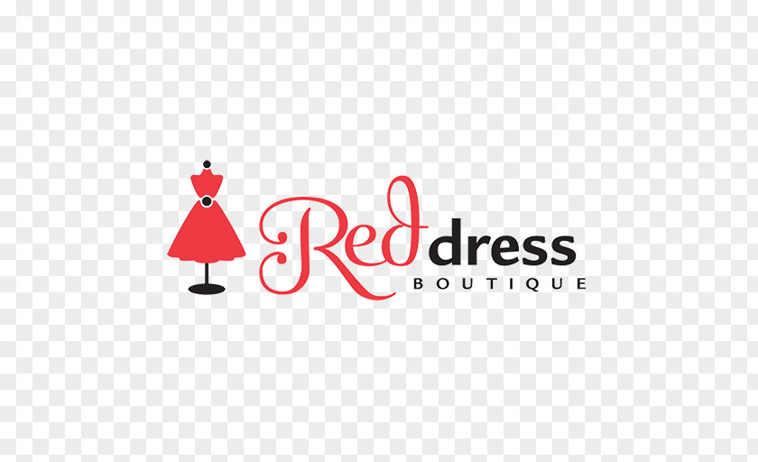 Business Vip Brand Red Dress Boutique Logo Product Marketing PNG
