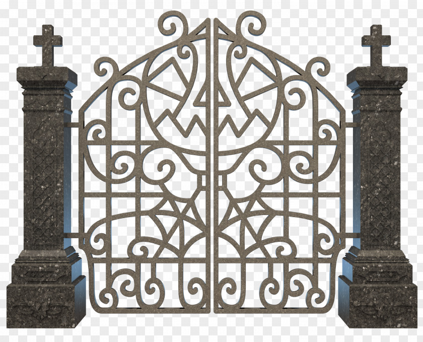 Cute Graveyard Cliparts Cemetery Gate Halloween Clip Art PNG