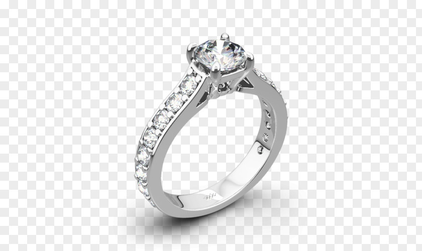 Magnolia Engagement Ring Wedding Princess Cut Diamond Solitaire PNG