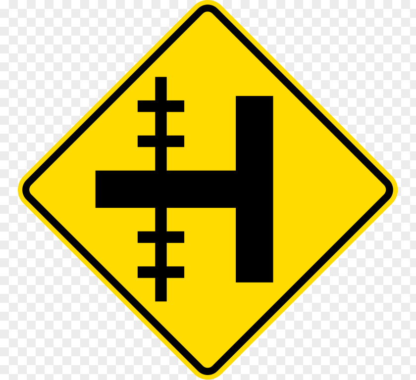 Road Rail Transport Level Crossing Intersection Traffic Sign Three-way Junction PNG