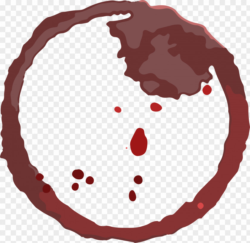 Vector Red Wine Stains Computer File PNG