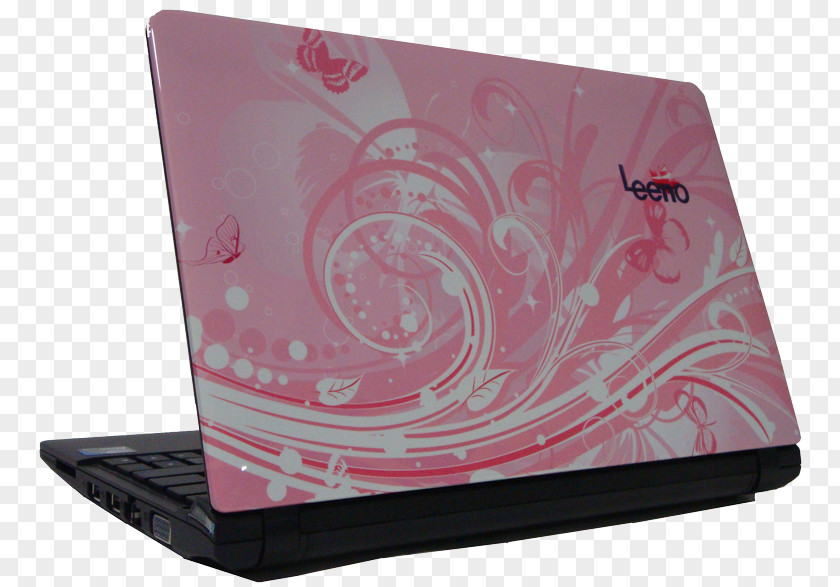 Computer Netbook Pink M PNG