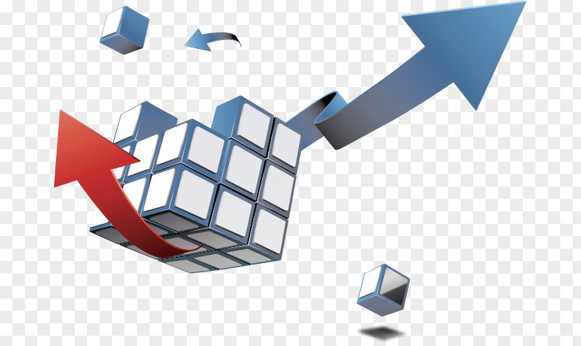 Cube And Arrow Rubiks Download PNG