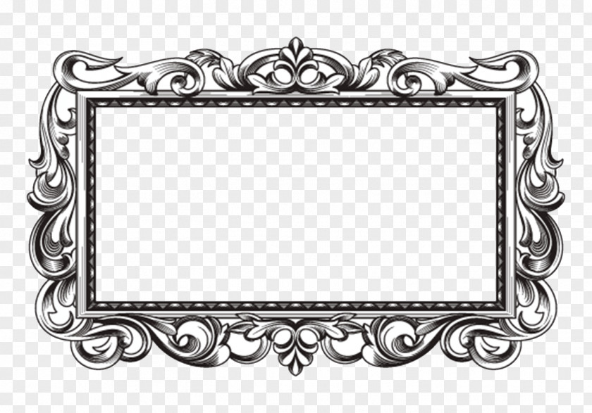 Gothic Painting And Calligraphy Border Architecture PNG