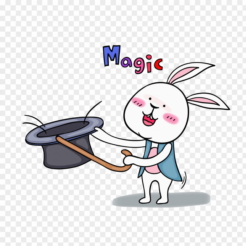 Magician Rabbit Bugs Bunny Hare Bear Illustration PNG