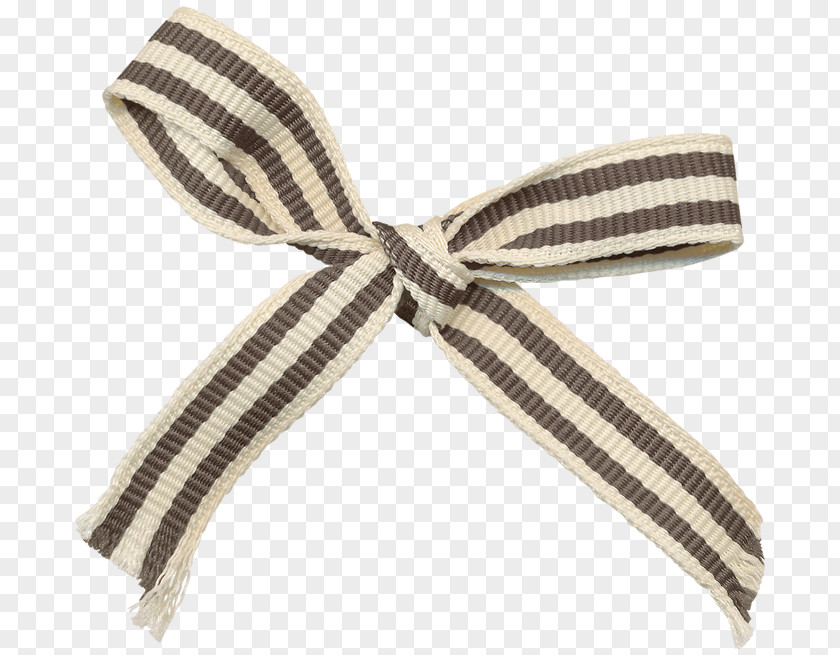 Striped Ribbon Bow Shoelace Knot PNG