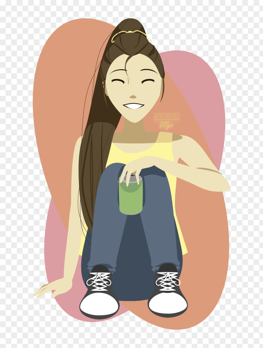 Take A Break Thumb Illustration Human Behavior Cartoon Woman PNG