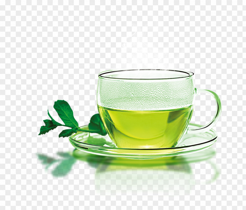 A Cup Of Hot Green Tea Coffee Longjing Teacup PNG