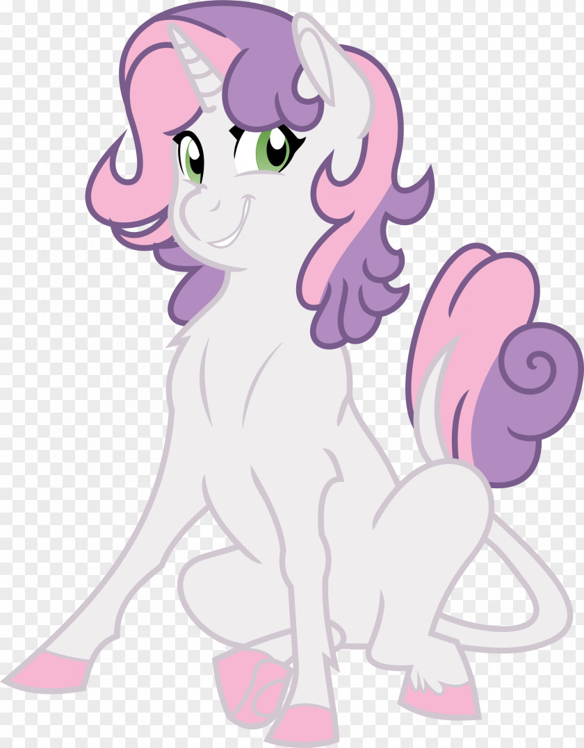 Belle Pony Sweetie Canidae Line Art PNG