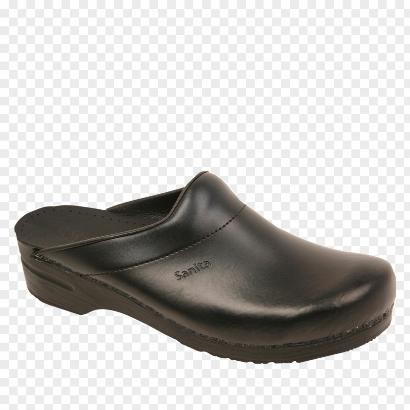 Clog Slip-on Shoe Bicast Leather PNG