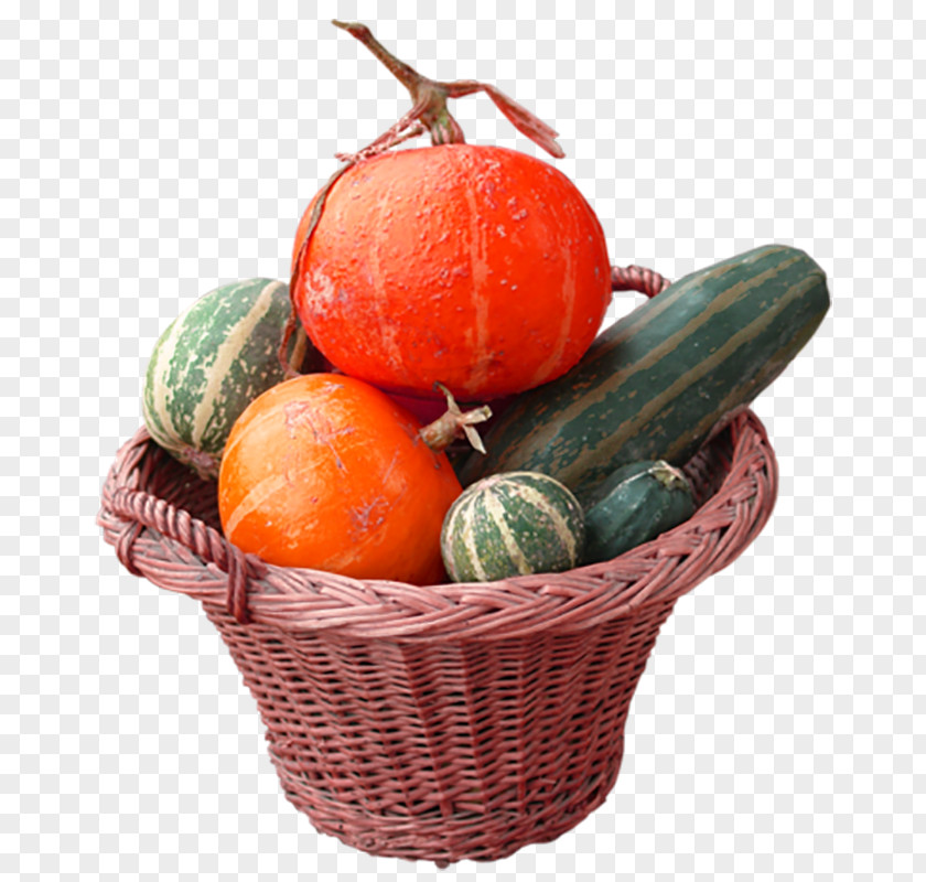 Pumpkin Basket Calabaza Candy Vegetable PNG