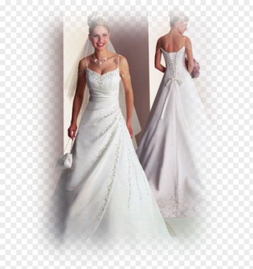 Satin Wedding Dress Bride PNG