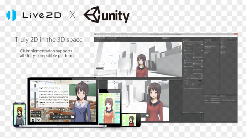 Unity 2d 2D Computer Graphics Live2D Software Development Kit PNG