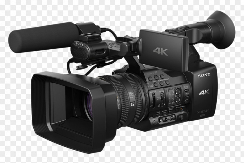 Camera Camcorder XDCAM 4K Resolution Sony Corporation PNG