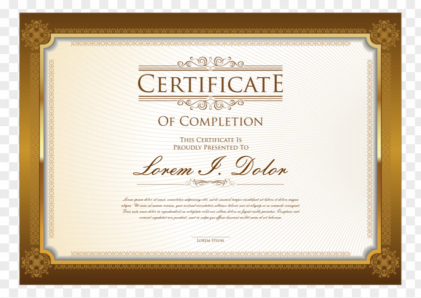 Certificate Box Academic Diploma Template PNG