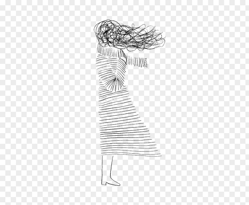 Creative Line Woman Drawing Art Painting PNG