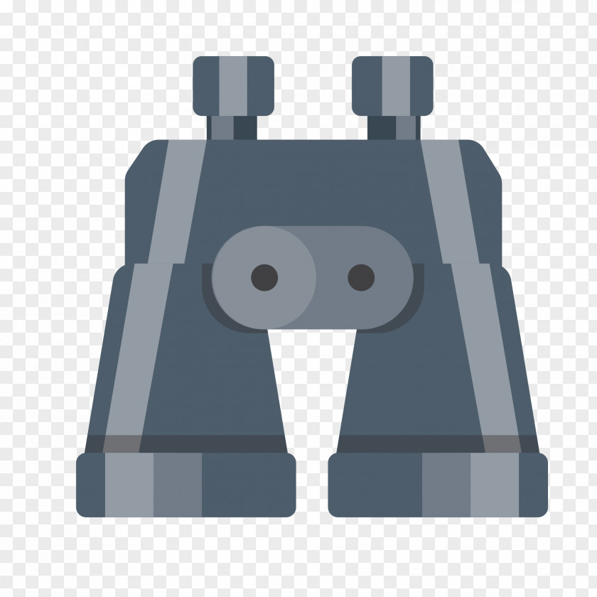 Binoculars Button Design Image PNG