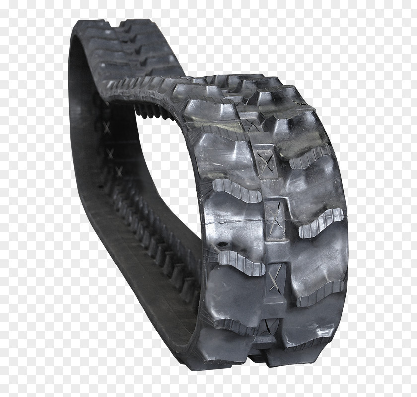 Excavator Tread Komatsu Limited Continuous Track Natural Rubber PNG