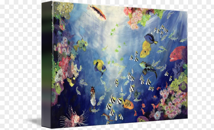 The Underwater World Painting Art Canvas Print Printing PNG