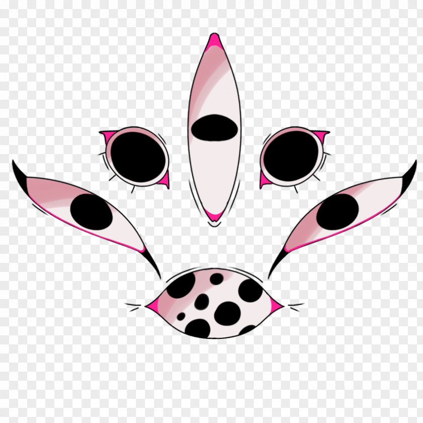 Scary Eyes Pink M RTV Clip Art PNG