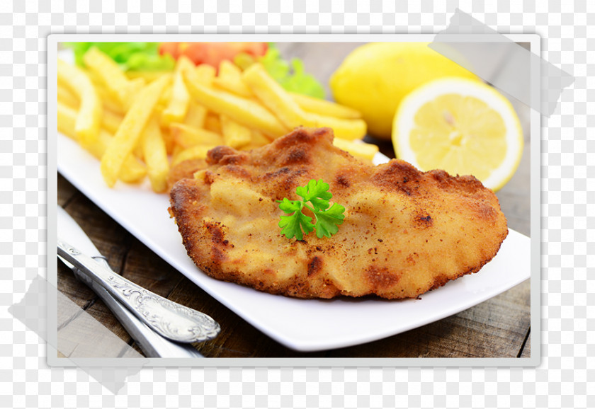 Schnitzel French Fries Buffet Cafe Bistro PNG