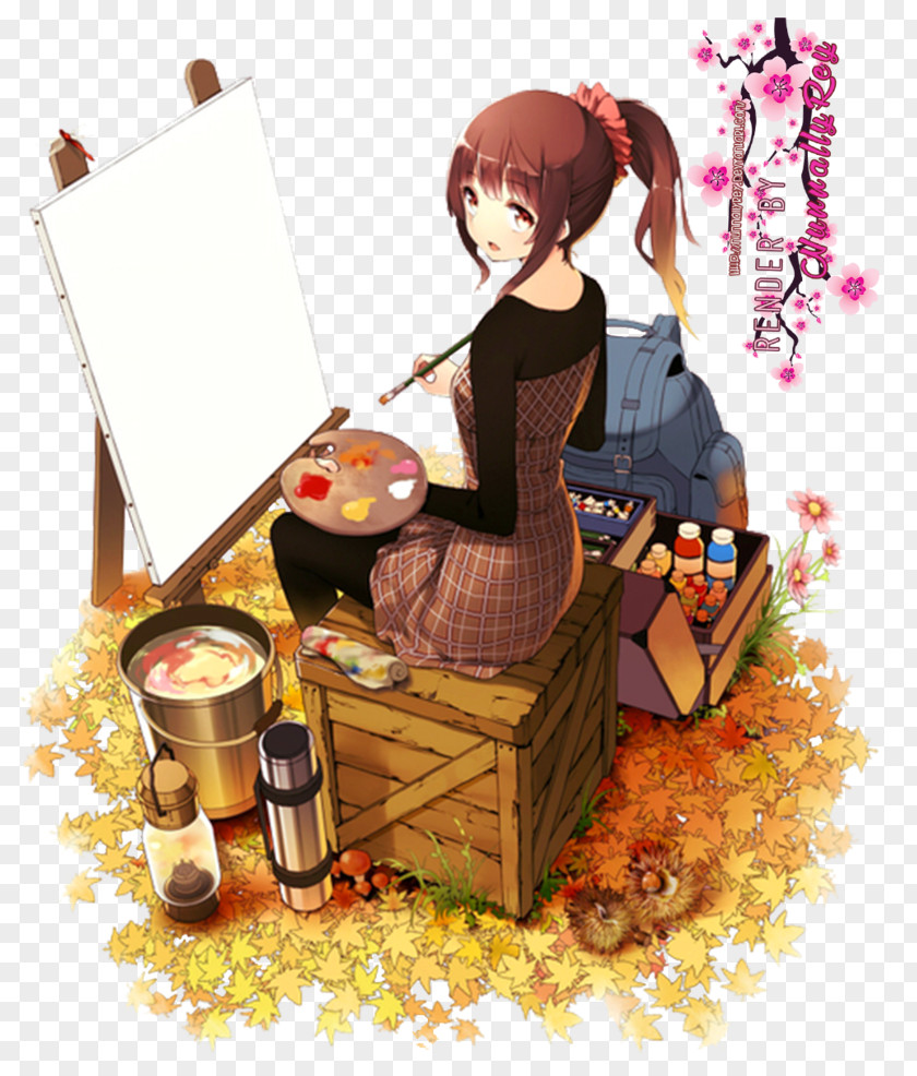 Artist Painting Anime Drawing PNG Drawing, watercolor girls clipart PNG