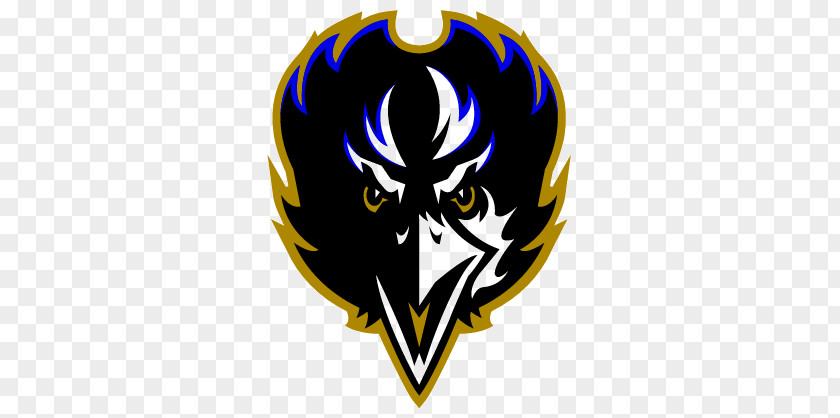 Baltimore Ravens Raven PNG Raven, black and yellow bird face logo clipart PNG