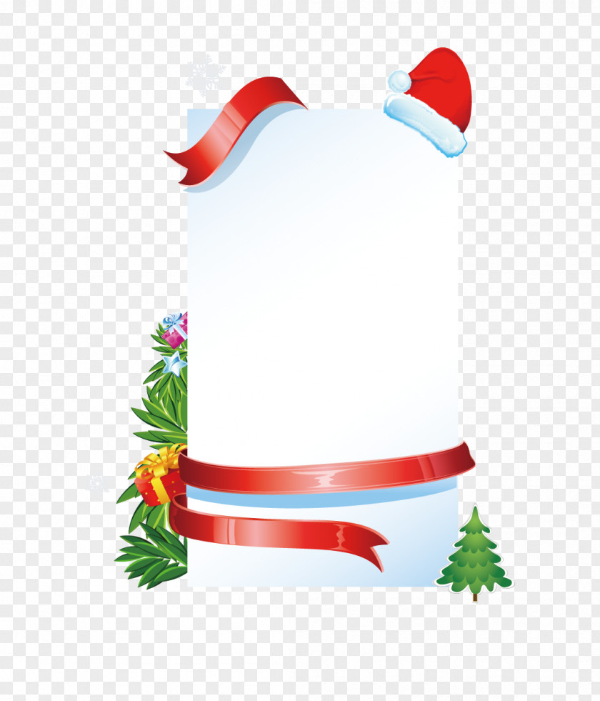 Cartoon Christmas White Bulletin Board Tree Computer File PNG