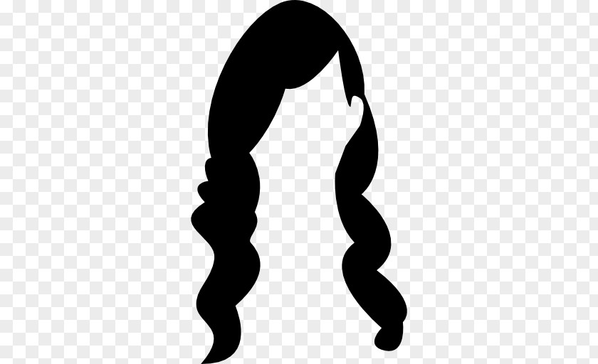 Long Hair Black Hairstyle Wig PNG