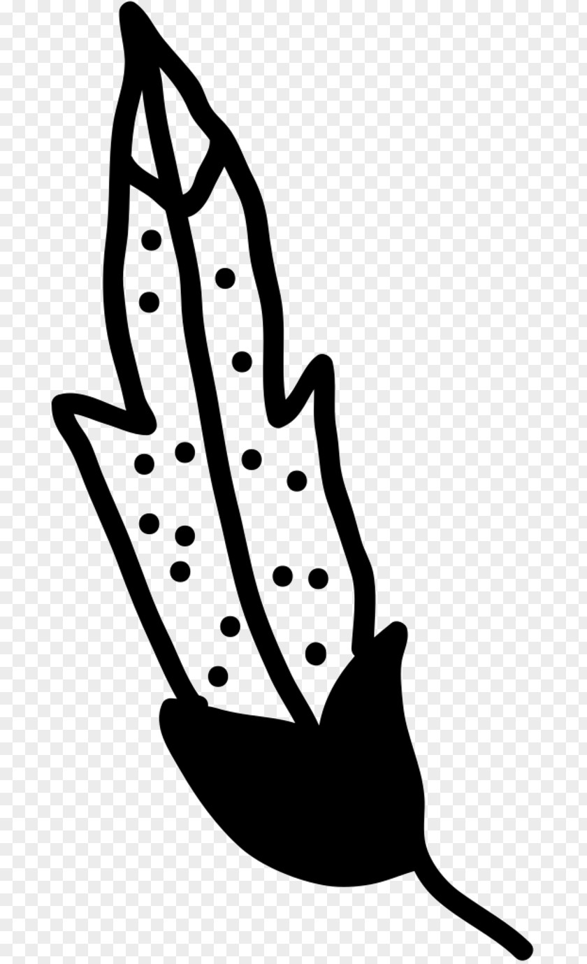 M Finger Clip Art Line Leaf Black & White PNG