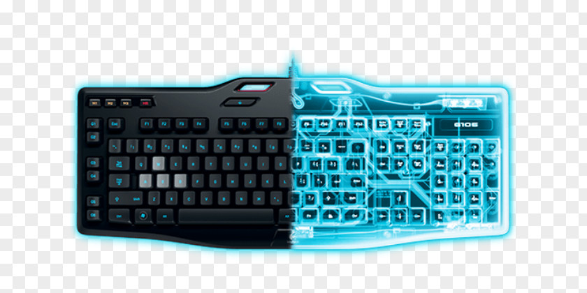 Play Computer Games Keyboard Mouse Logitech G105 Gaming Keypad PNG