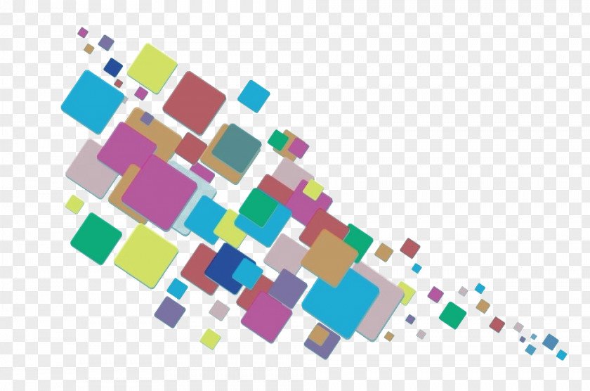 Vector Colored Squares Science Fiction ChainReact Pop Blocks Color Box PNG