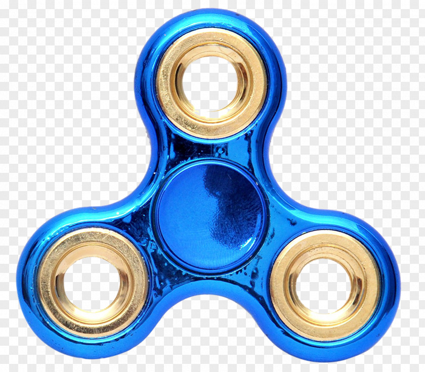 Fidget Spinner Fidgeting Blue Toy Color PNG