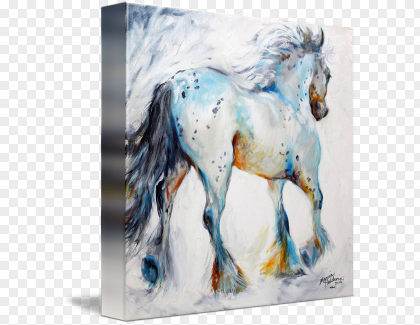 Gypsy Horse Watercolor Painting Abstract Art Oil PNG