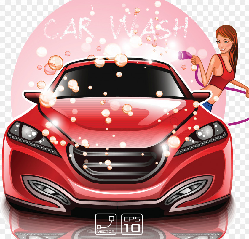Luxury Sports Car Beauty Services PNG
